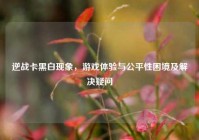 逆战卡黑白现象，游戏体验与公平性困境及解决疑问