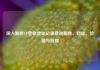 深入解析CF登录地址记录查询系统，功能、价值与应用