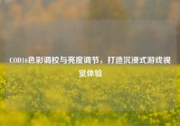COD16色彩调校与亮度调节，打造沉浸式游戏视觉体验