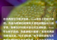 包含两部分不相关信息，Steam平台上的射手游戏，热血与激情的碰撞和天津格林国际幼儿园学费，如果仅针对前半部分可生成标题，Steam平台射手游戏，热血激情大碰撞 ；若想将两部分勉强关联，可生成标题，射手游戏激情与天津格林国际幼儿园学费信息 （不过此关联较生硬） 。建议你明确内容主旨，以便生成更契合的标题。