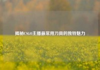揭秘CSGO主播最常用刀具的独特魅力