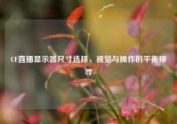 CF直播显示器尺寸选择，视觉与操作的平衡探寻