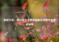 穿越火线，每日排位令牌获取量及令牌夺宝位置探寻