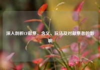 深入剖析CF献祭，含义、玩法及对献祭者的影响