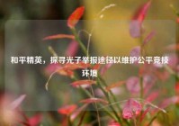 和平精英，探寻光子举报途径以维护公平竞技环境