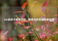 LOL皮肤卡使用攻略，解锁心仪英雄联盟皮肤
