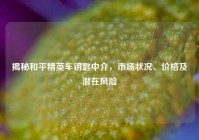 揭秘和平精英车钥匙中介，市场状况、价格及潜在风险
