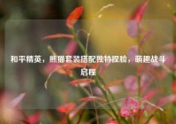 和平精英，熊猫套装搭配独特捏脸，萌趣战斗启程