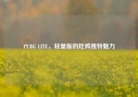 PUBG LITE，轻量版的吃鸡独特魅力