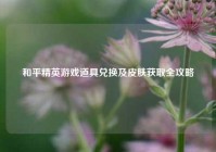 和平精英游戏道具兑换及皮肤获取全攻略
