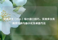 绝地求生（PUBG）缩小窗口技巧，实现多任务高效切换与最小化至桌面方法