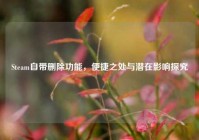 Steam自带删除功能，便捷之处与潜在影响探究
