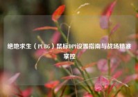 绝地求生（PUBG）鼠标DPI设置指南与战场精准掌控