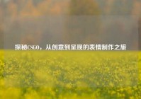 探秘CSGO，从创意到呈现的表情制作之旅