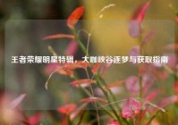 王者荣耀明星特辑，大咖峡谷逐梦与获取指南