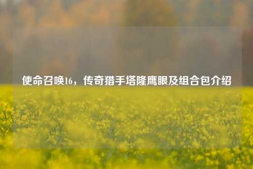 使命召唤16,传奇猎手塔隆鹰眼及组合包介绍