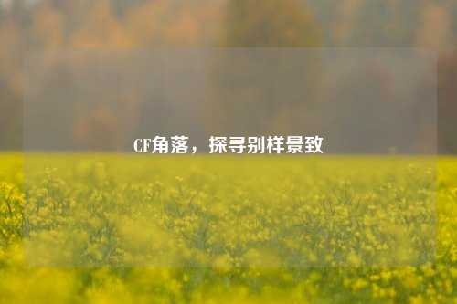 CF角落,探寻别样景致