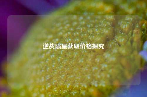 逆战陨星获取价格探究