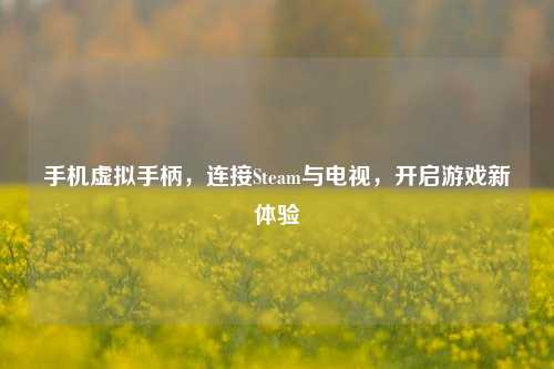 手机虚拟手柄，连接Steam与电视，开启游戏新体验