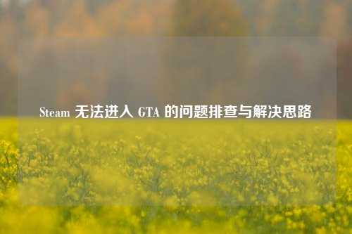 Steam 无法进入 GTA 的问题排查与解决思路
