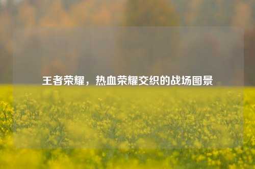 王者荣耀,热血荣耀交织的战场图景