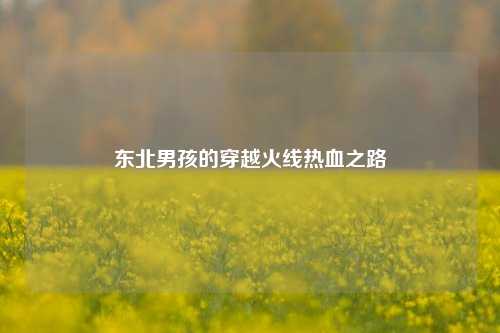 东北男孩的穿越火线热血之路