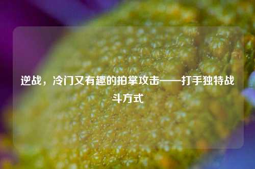 逆战,冷门又有趣的拍掌攻击——打手独特战斗方式