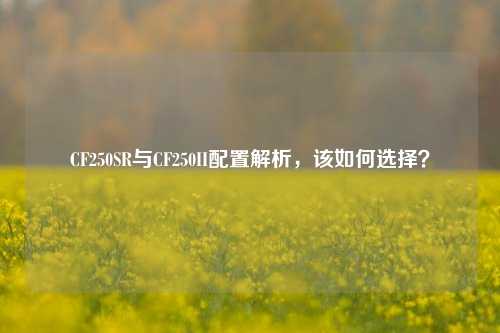 CF250SR与CF250II配置解析，该如何选择？