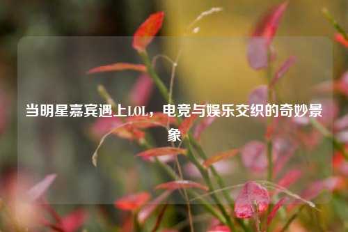 当明星嘉宾遇上LOL，电竞与娱乐交织的奇妙景象