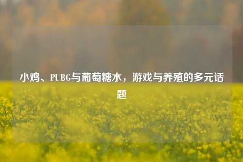 小鸡、PUBG与葡萄糖水，游戏与养殖的多元话题