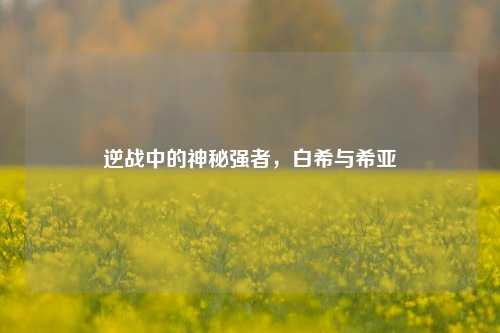 逆战中的神秘强者，白希与希亚