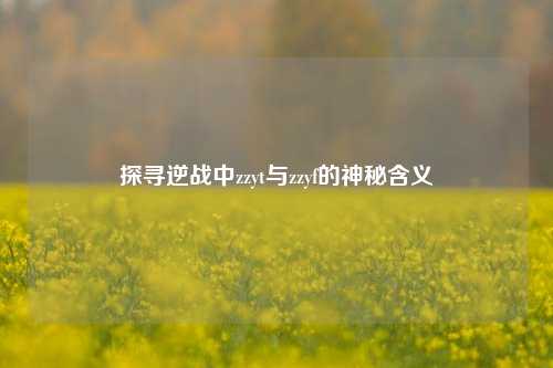 探寻逆战中zzyt与zzyf的神秘含义