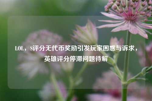LOL，S评分无代币奖励引发玩家困惑与诉求，英雄评分停滞问题待解