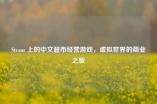 Steam 上的中文超市经营游戏，虚拟世界的商业之旅