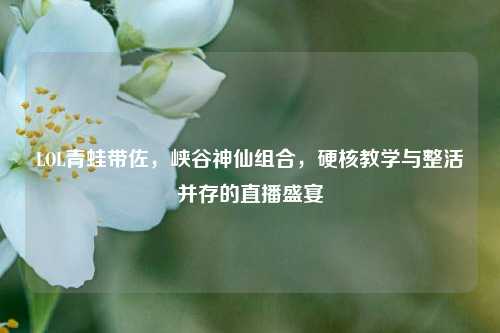 LOL青蛙带佐，峡谷神仙组合，硬核教学与整活并存的直播盛宴